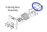 0311-860254 Aero (OEM) Plate, Rear Mounting 5 Spring, 30 Degree Fixed